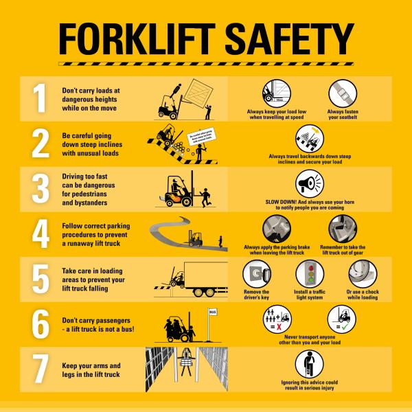 Forklift Safety tips from Cat Lift Trucks