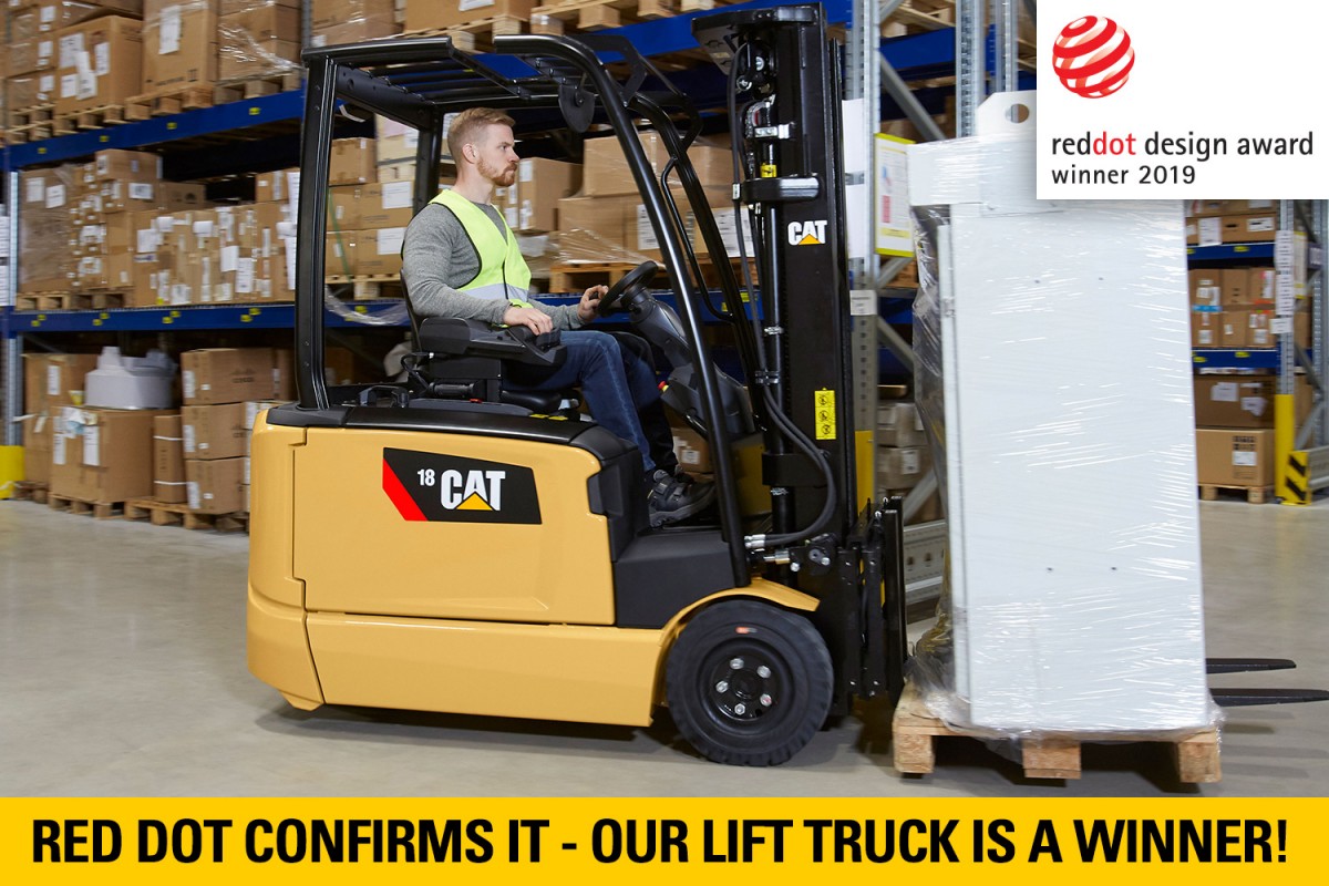 Ep14 20a C N T 48v Wins Red Dot Design Awards Cat Lift Trucks