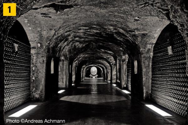 30 metres underground, a network of corridors, galleries and cellars open out and intertwine.