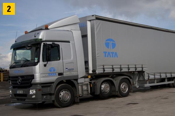 tata steel lorry