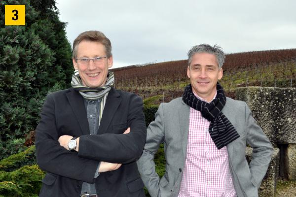 Thierry Manteau, MHCS warehouse, maintenance and handling depot manager, and Pascal Demange, Aprolis salesman
