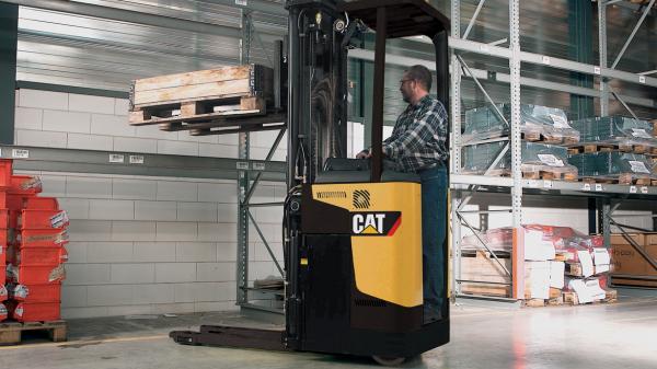 Stand-on stacker