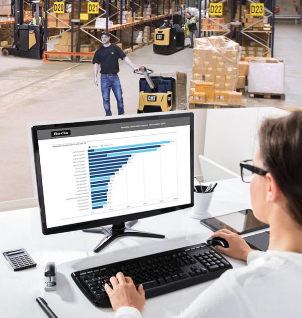 Telematics techology used by Cat lift trucks