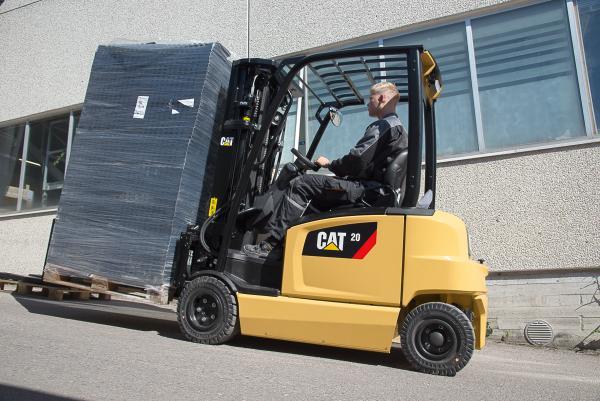 forklift on the ramp