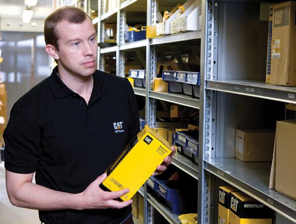 The Cat® distribution centre at Puurs delivers market-leading parts availability.