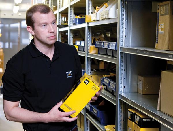   The Cat® distribution centre at Puurs delivers market-leading parts availability. 