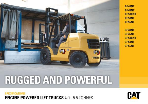 cat lift truck dpgp40-55n