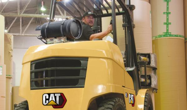 LP Gas powered Cat forklift GP45