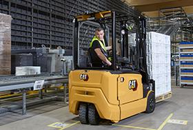 Cat small electric forklift