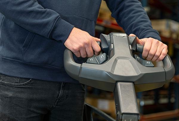 Platform powered pallet truck