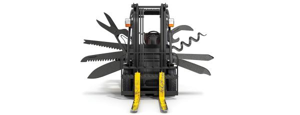 Lift truck attachments