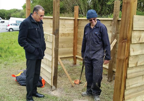 Workers are happy to see a safety consultant on site