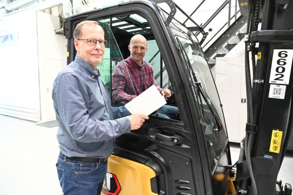 Thomas Backlund and Jarmo Pirinen, from Logisnext Finland Oy