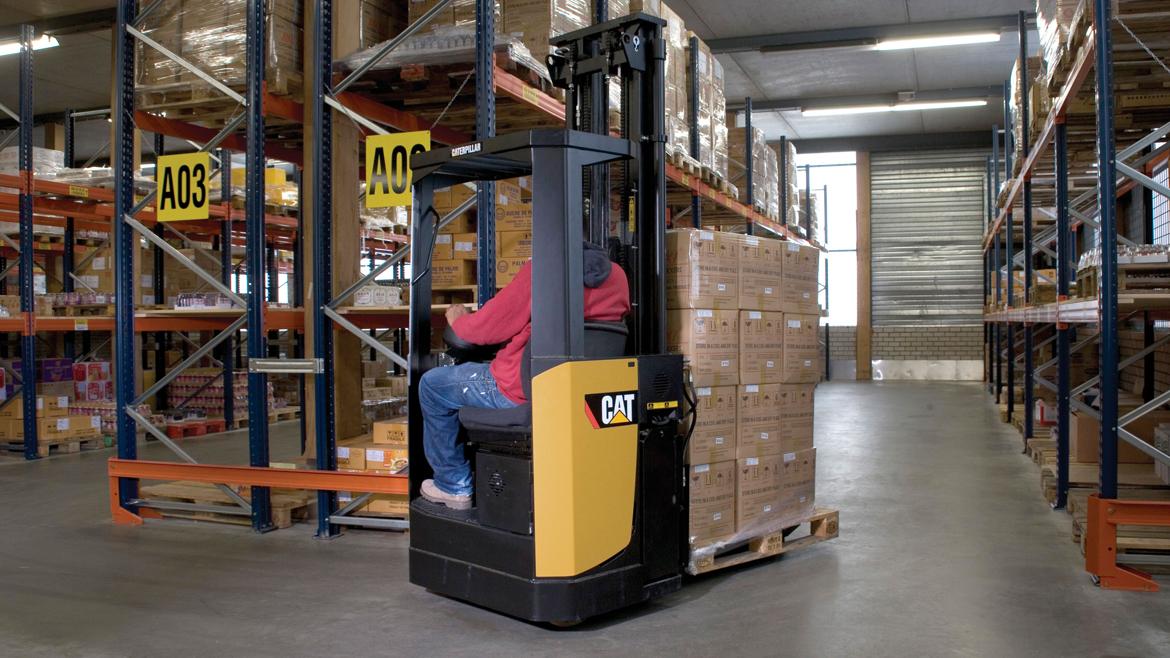 Sit-on stacker