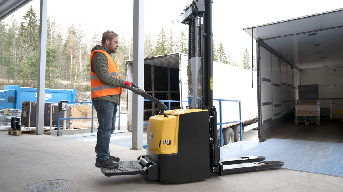 Cat pedestrian stacker
