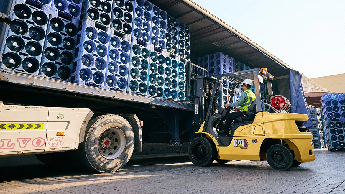 GP15-35(C)PT(H) LPG forklift in outdoor application