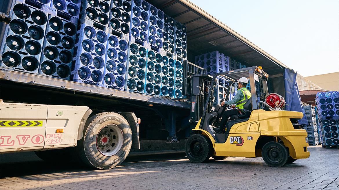 GP15-35(C)PT(H) LPG forklift in outdoor application