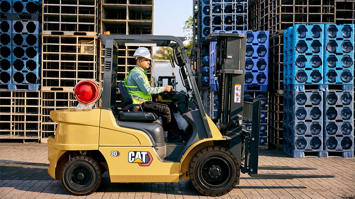 GP15-35(C)PT(H) LP Gas forklift in outdoor application