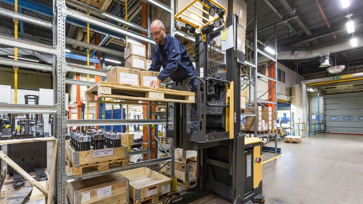 High level order picker trucks