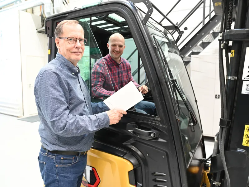 Thomas Backlund and Jarmo Pirinen, from Logisnext Finland Oy