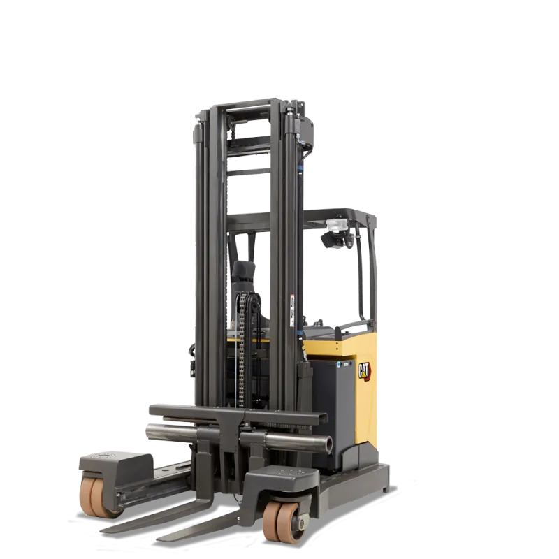 Four-way reach trucks