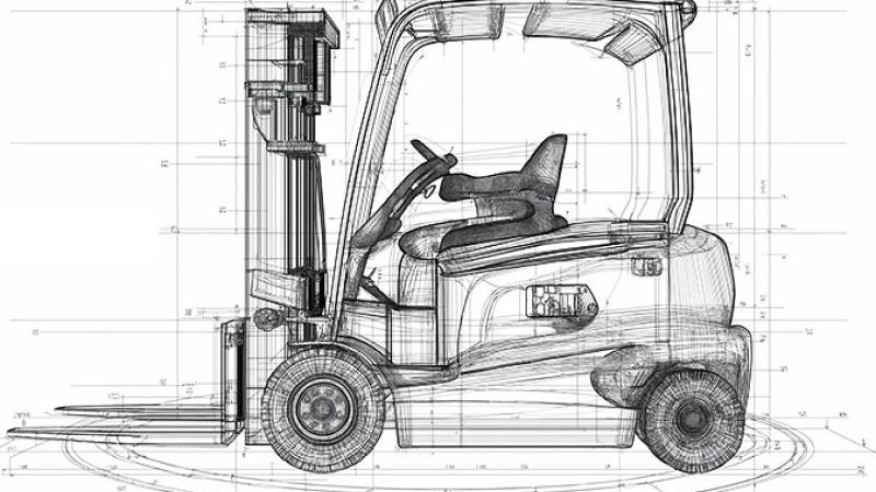 lift truck techincal drawing