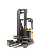 Four-way reach trucks