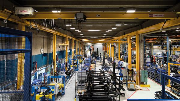 A complete LED refit at the Cat® Lift Trucks premises in Järvenpää