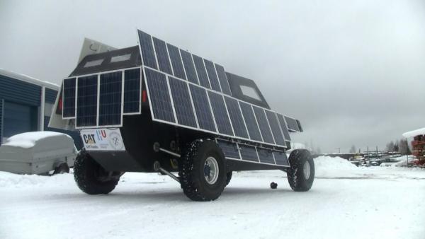 solar car in finland